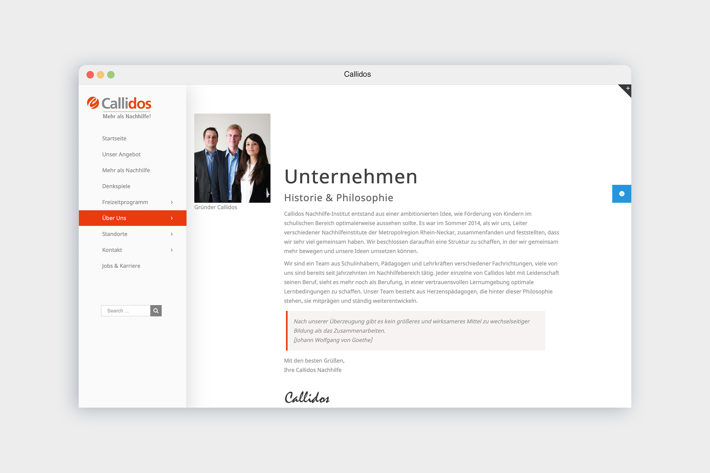 Callidos UI