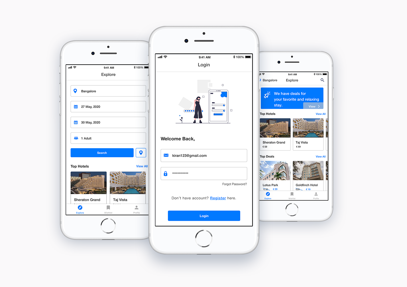 UX/UI Booking App